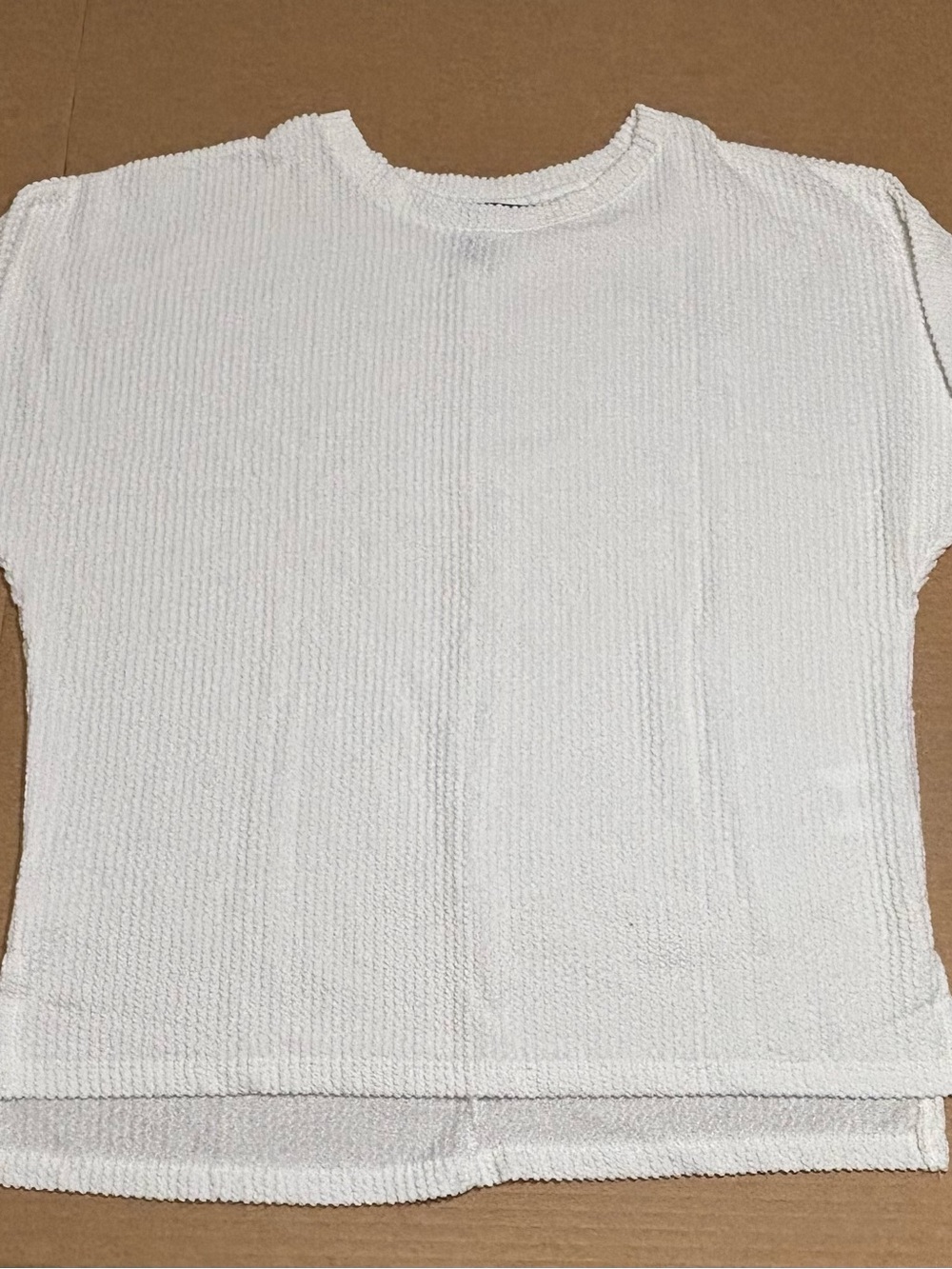 Ellen Tracy Medium Knit Top Polyester Cotton Round Neck 3/4 Sleeve Pullover